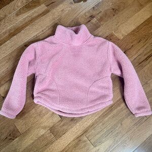 Sherpa Cozy Pink Fleece Cropped Jacket All in Motion (Target)